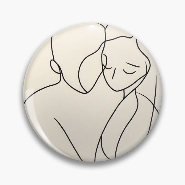 Item preview, Couple in line art embrace designed and sold by anytka.