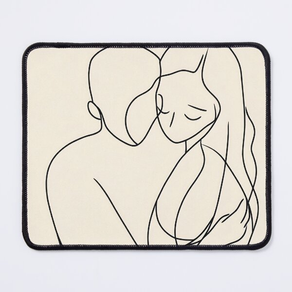 Item preview, Couple in line art embrace designed and sold by anytka.