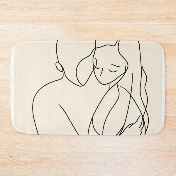 Item preview, Couple in line art embrace designed and sold by anytka.