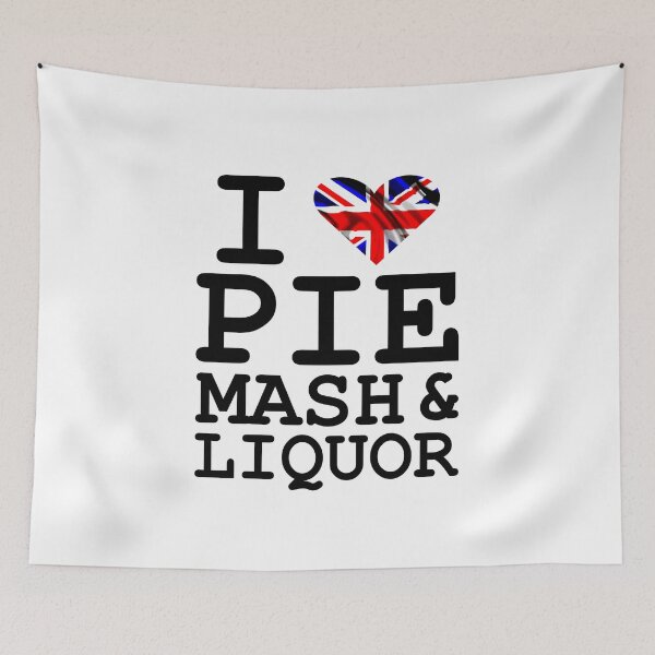 Item preview, I Love Traditional London Pie, Mash & Liquor V2f designed and sold by RetrospectUK.