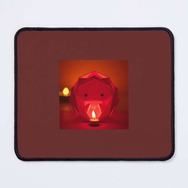 Item preview, Intricate origami style, warm candlelight, flickering flames, warm glow, adorable and cute features. designed and sold by Shapeshifter797.