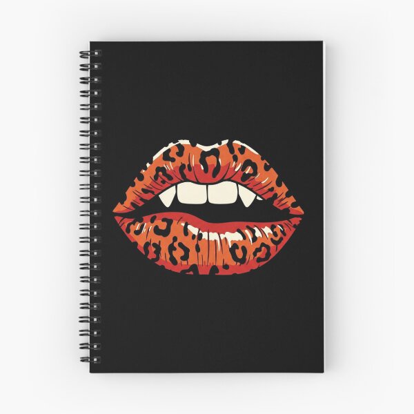 Item preview, Vampire leopard print lips designed and sold by Tw1nsAIArt.