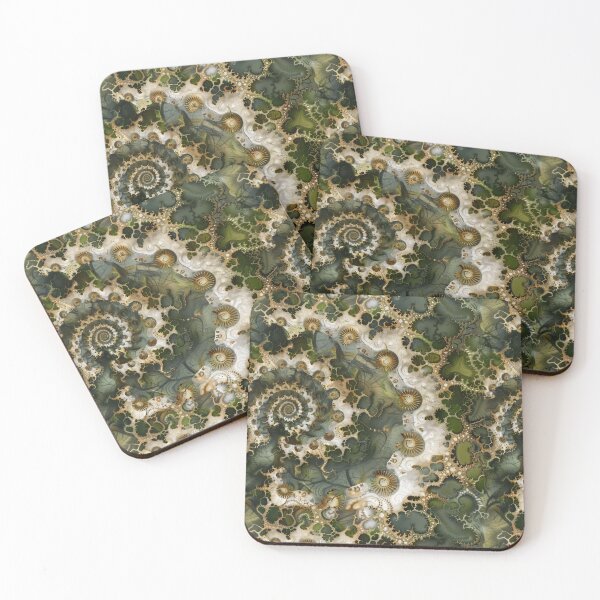 Item preview, Fibonacci Fractal in Green Earth designed and sold by LabMandala.
