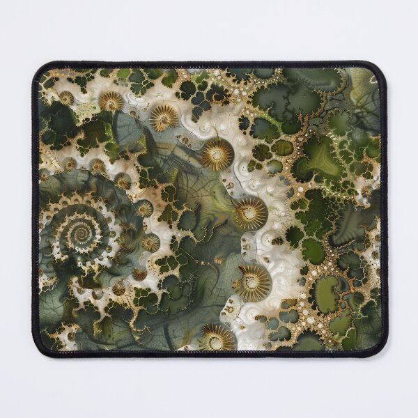 Item preview, Fibonacci Fractal in Green Earth designed and sold by LabMandala.