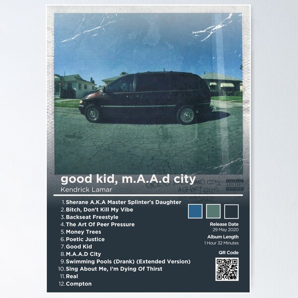 Item preview, good kid, m.A.A.D city. Album  designed and sold by ArtfulPrints62.