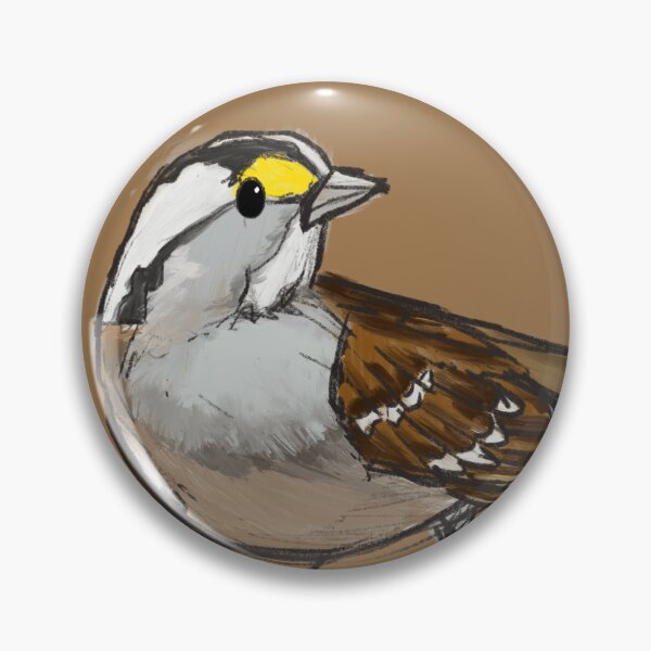 Item preview, White-Throated Sparrow designed and sold by unicornlasercat.
