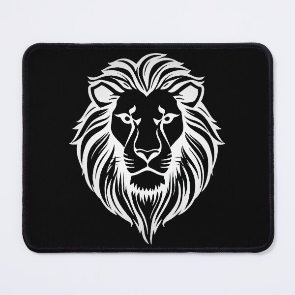 Item preview, White lion head designed and sold by ImagineItNow.