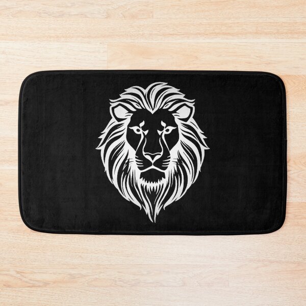 Item preview, White lion head designed and sold by ImagineItNow.