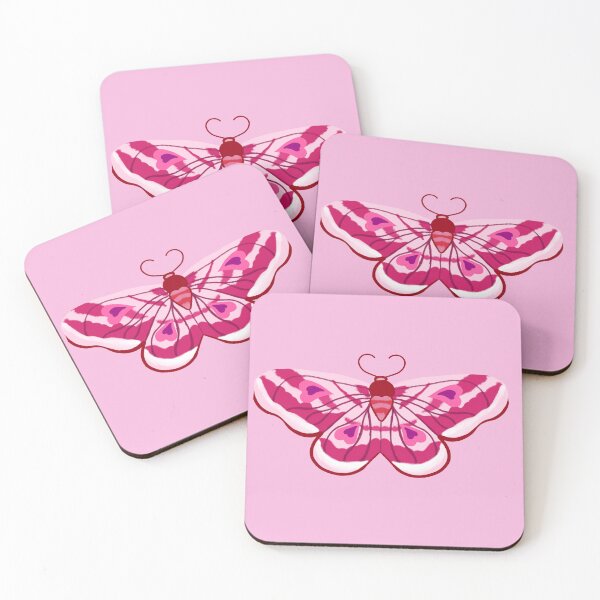 Item preview, Valentine's pink moth designed and sold by deluluwizard.