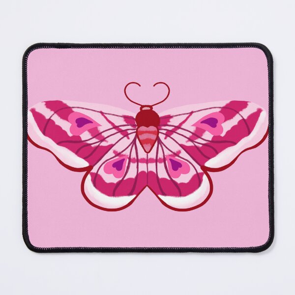Item preview, Valentine's pink moth designed and sold by deluluwizard.