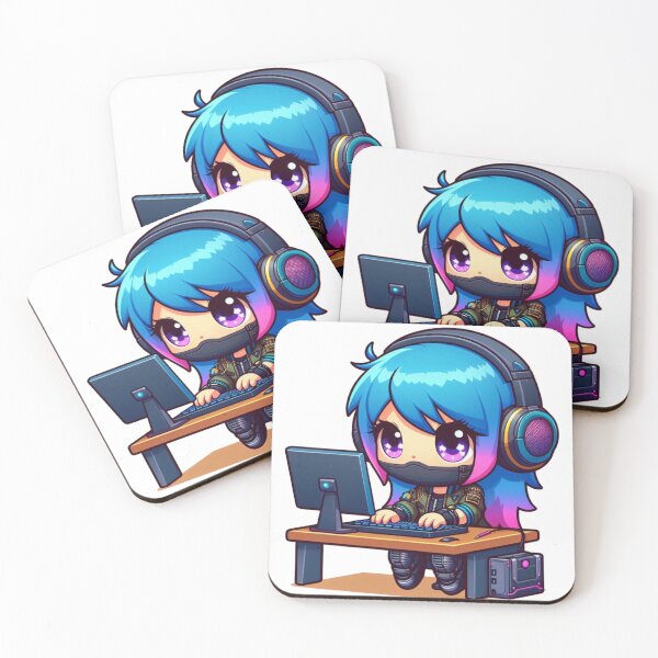 Item preview, A Cute Gamer Girl Gaming designed and sold by AzaTees.
