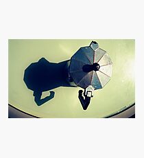 Pot Calling The Shadow Black Photographic Print