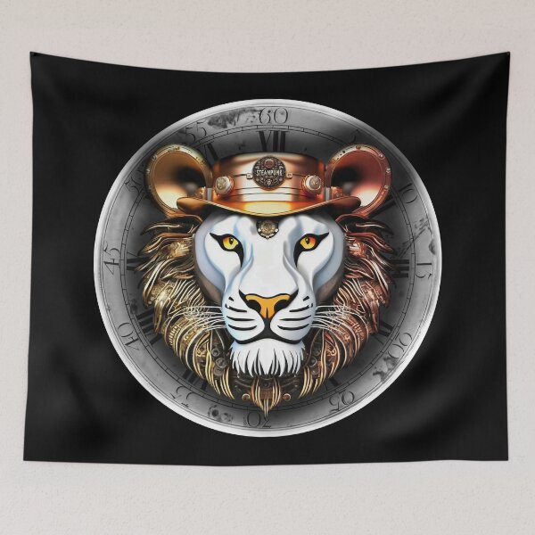 Item preview, Steampunk retro style Lion designed and sold by Drone-tees.