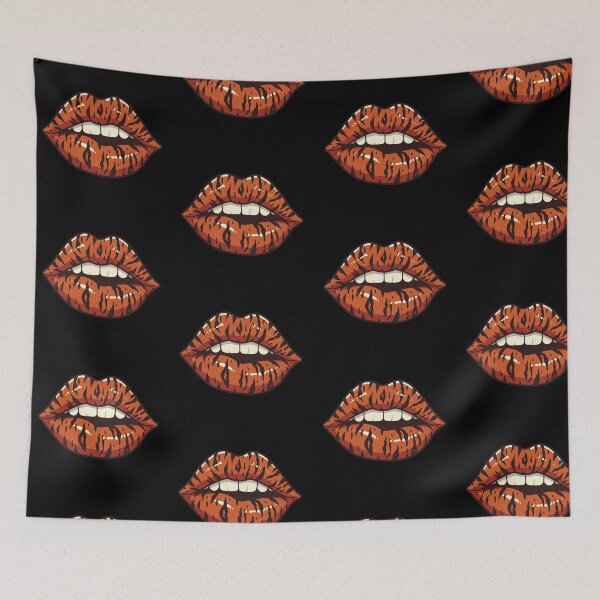 Item preview, Tiger Print Lips designed and sold by Tw1nsAIArt.