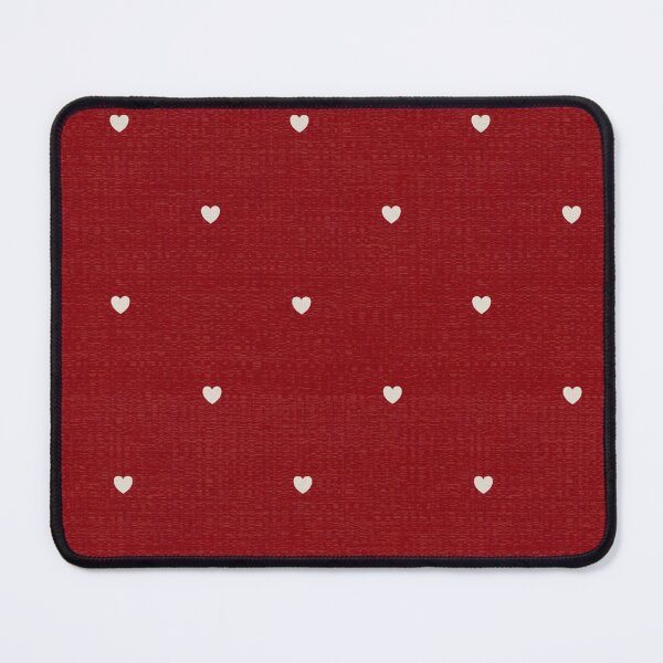 Item preview, Sweetheart Polka Dot - Textured Tiny Hearts - Cherry Red and White designed and sold by wild.geranium.design.