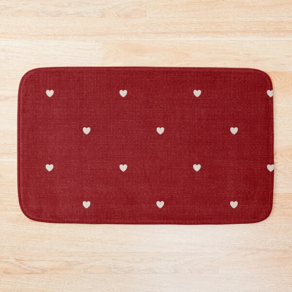 Item preview, Sweetheart Polka Dot - Textured Tiny Hearts - Cherry Red and White designed and sold by wild.geranium.design.