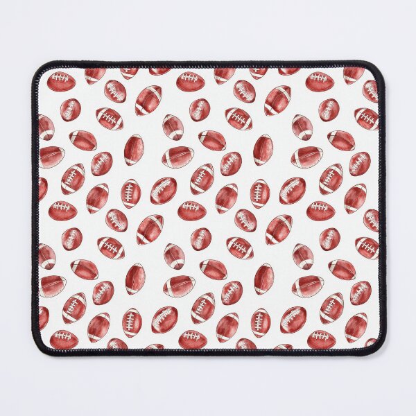 Item preview, American Footballs in Watercolor Pattern designed and sold by Dewdrop & Fern.