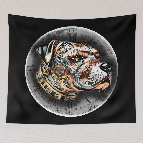Item preview, Steampunk retro style Rottweiler designed and sold by Drone-tees.