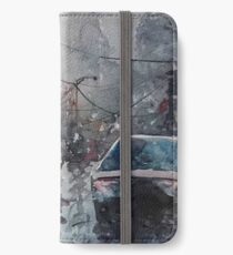 Streetscape watercolor iPhone Wallet/Case/Skin