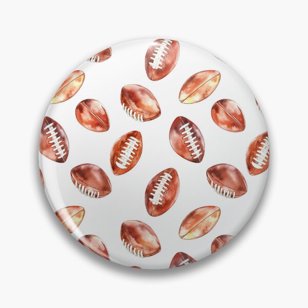 Item preview, Football Frenzy Pattern - Sporty Watercolor designed and sold by Dewdrop & Fern.