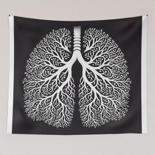 Item preview, Tree of Life Lungs – Intricate Nature-Inspired Anatomy Design designed and sold by Gold Turtle  Lina.