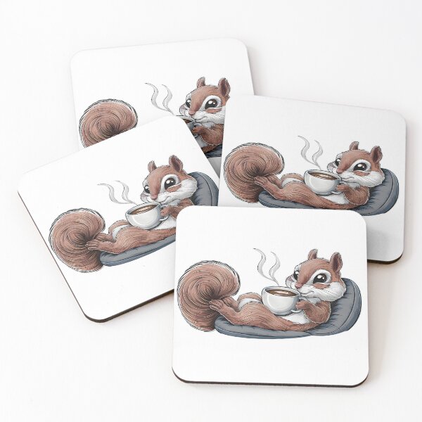 Item preview, Coffee Squirrel Gifts For Coffee Lovers designed and sold by I-wanna-T-shirt.