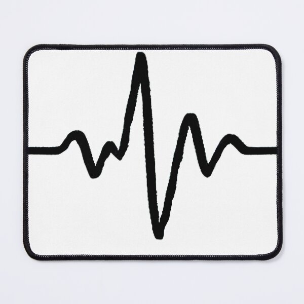 Item preview, Minimalist Heartbeat Line Art – Abstract ECG Pulse Design designed and sold by Gold Turtle Lina.