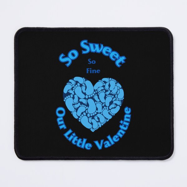 Item preview, Baby Boy Blue Valentine tiny footprints in heart balloon Design designed and sold by DeeDeeDelights.