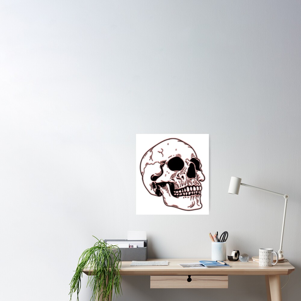 Grunge 3D Skull  Sticker for Sale by vellikhor