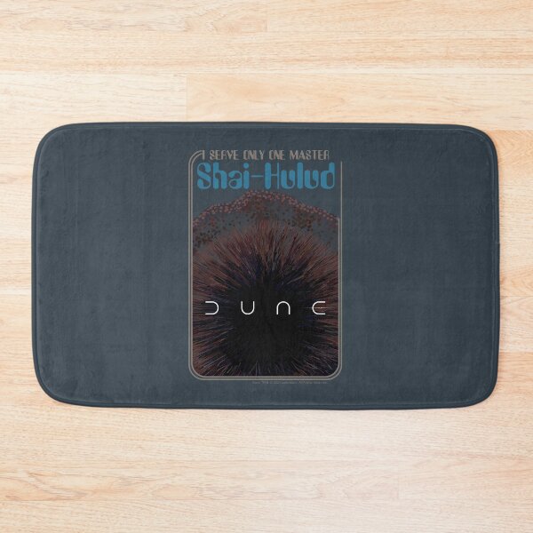 Item preview, DUNE. I Serve Only One Master: Shai-Hulud (dark grayish-blue-black background) designed and sold by bekksa.