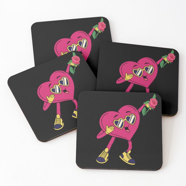 Item preview,  VALENTINE'S DAY - FUNNY-DANCER HEART - PINK ROSE GIFT designed and sold by Gihan-Design.