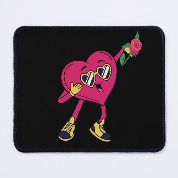 Item preview, VALENTINE'S DAY - FUNNY-DANCER HEART - PINK ROSE GIFT designed and sold by Gihan-Design.