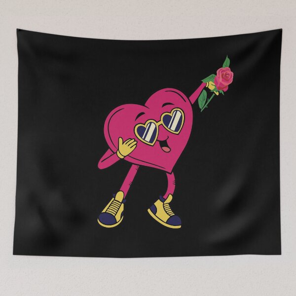 Item preview,  VALENTINE'S DAY - FUNNY-DANCER HEART - PINK ROSE GIFT designed and sold by Gihan-Design.