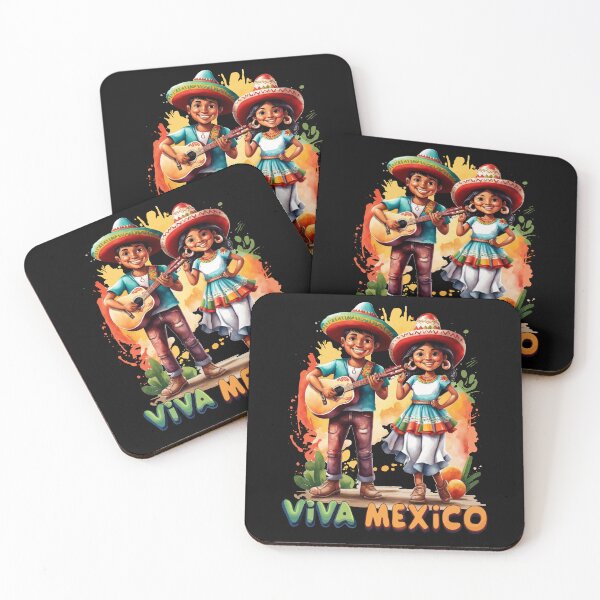Item preview, Viva Mexico Boy Girl Maracas Guitar Mexican Independence designed and sold by Dressed For  Duty.