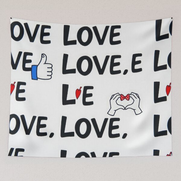 Item preview, valentines art pattern Caption Love Design ,valentine Love , Love pattern,Valentines Day Pattern,valentines wallpaper designed and sold by Expressions-Sel.