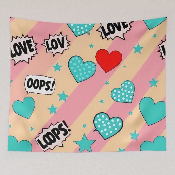 Item preview, valentines art pattern Colored background Love Design ,valentine Love ,hearts Pattern,Valentines Day Pattern,valentines wallpaper designed and sold by Expressions-Sel.