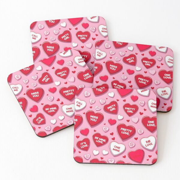 Item preview, valentines art pattern Red and white hearts on a pink background Design ,valentine hearts ,Valentines Day Pattern,valentines wallpaper designed and sold by Expressions-Sel.