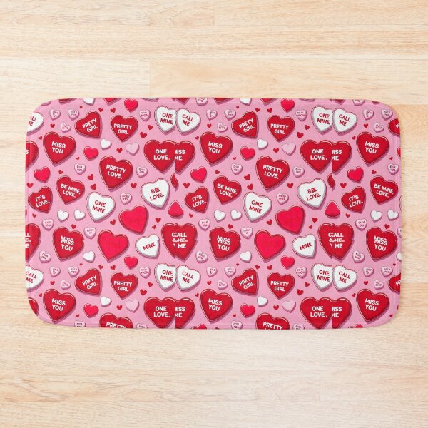 Item preview, valentines art pattern Red and white hearts on a pink background Design ,valentine hearts ,Valentines Day Pattern,valentines wallpaper designed and sold by Expressions-Sel.
