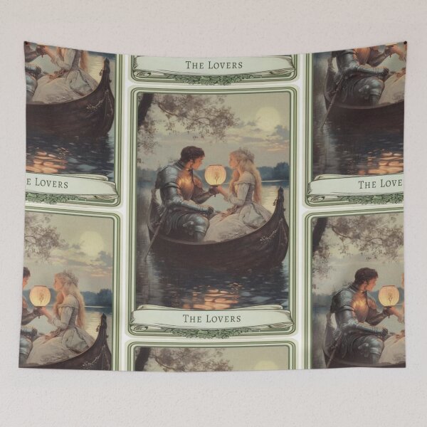 Item preview, The Lovers Lake Tarot Card designed and sold by Lumiere-Petals.