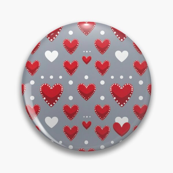 Item preview, valentines art pattern Red and white hearts on a gray background Design ,valentine hearts ,Valentines Day Pattern,valentines wallpaper designed and sold by Expressions-Sel.