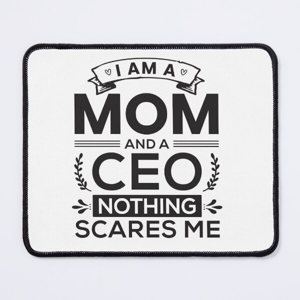 Item preview, "Mom & CEO – Leading with Power and Grace" Funny Boss Mom Design designed and sold by ‘Nothing Scares Me’ Store.