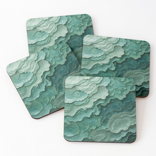 Item preview, Mineral texture in jade-like layers designed and sold by oblik.