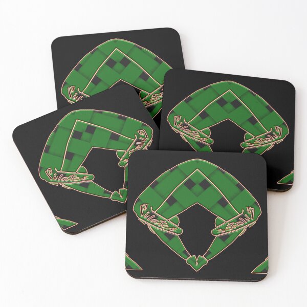 Item preview, PILATES ABSTRACT GEOMETRIC FIGURE WEAVING GREEN designed and sold by Ralek.