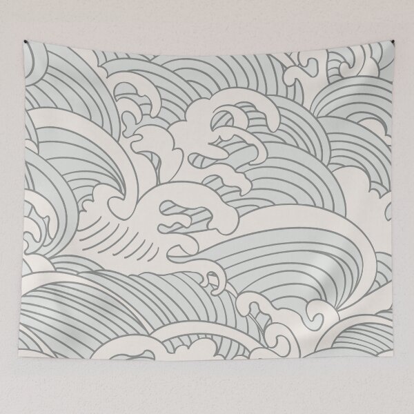 Item preview, Arte digital - Padrão de Ondas designed and sold by BecaDias.