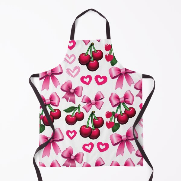 Item preview, valentines art pattern Cherries and ribbons Design ,valentine Cherries , Valentines Day Pattern,valentines wallpaper designed and sold by Expressions-Sel.
