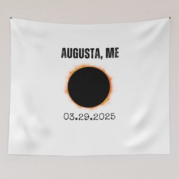 Item preview, Augusta, ME Solar Eclipse 2025 03.29.25 astronomy fans designed and sold by snowry.