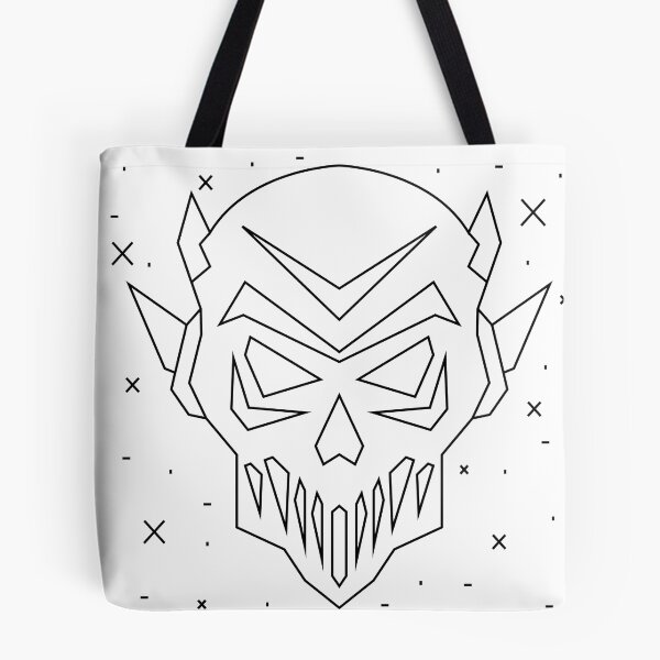 Item preview, Geometric demon in line and shadow designed and sold by estebansequeira.