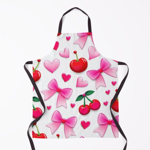 Item preview, valentines art pattern Cherries and ribbons Design ,valentine ribbons , Valentines Day Pattern,valentines wallpaper designed and sold by Expressions-Sel.