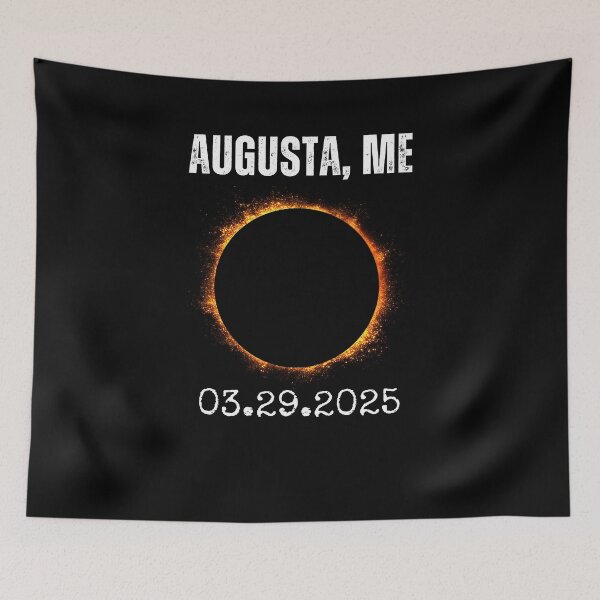 Item preview, Augusta, ME Solar Eclipse 2025 03.29.25 cool astronomy fans designed and sold by snowry.