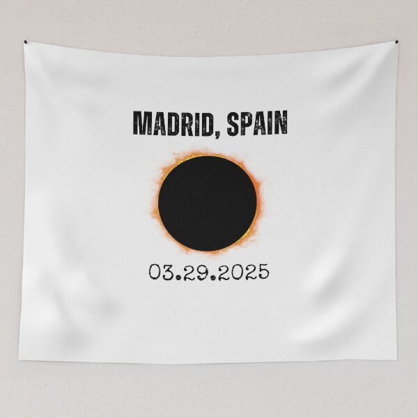 Item preview, Madrid, Spain Solar Eclipse 2025 03.29.25 astronomy fans designed and sold by snowry.